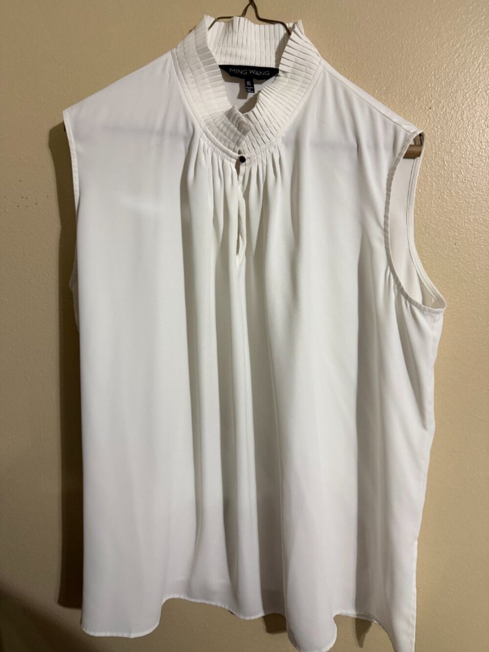 Ming Wang High Collar Shell